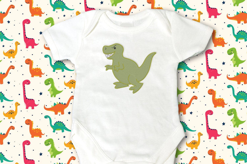 T-Rex Dinosaur Mini Embroidery Embroidery/Applique DESIGNS Designed by Geeks 