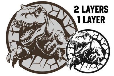 T-Rex Scratch SVG, Dinosaur Clipart, Tyrannosaurus Rex Png SVG TonisArtStudio 