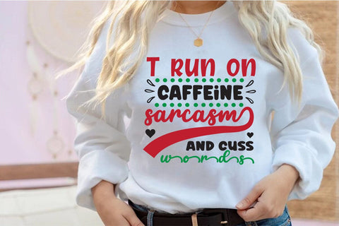 T run on caffeine sarcasm and cuss words SVG Angelina750 