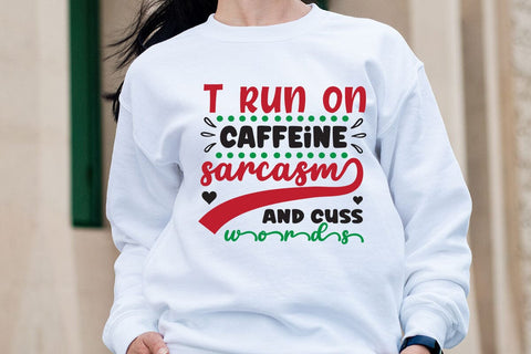 T run on caffeine sarcasm and cuss words SVG Angelina750 
