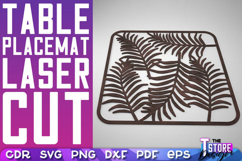 Table Placemat Laser Cut | Table Placemat SVG Design | Home Decoration SVG The T Store Design 