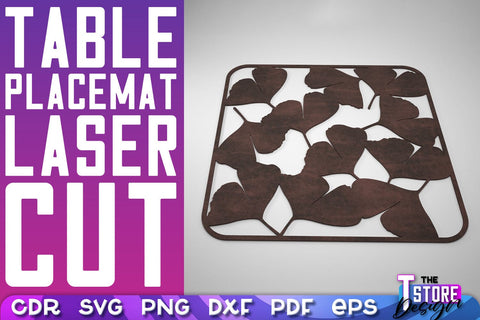 Table Placemat Laser Cut | Table Placemat SVG Design | Home Decoration SVG The T Store Design 
