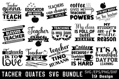 Tacher Quates SVG Bundle SVG Angelina750 