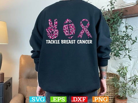 Tackle Breast Cancer T-shirt Design, Back The Pink Svg, Breast Cancer Png SVG Creativeart88 