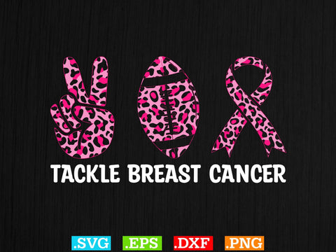 Tackle Breast Cancer T-shirt Design, Back The Pink Svg, Breast Cancer Png SVG Creativeart88 