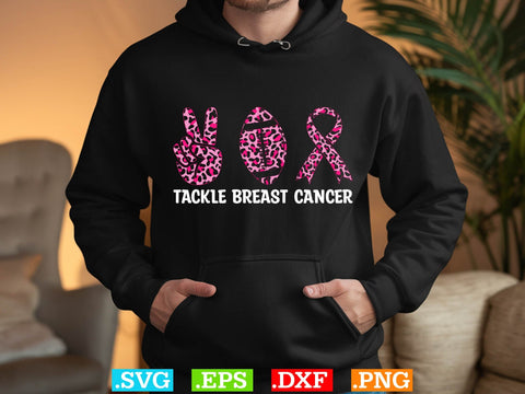 Tackle Breast Cancer T-shirt Design, Back The Pink Svg, Breast Cancer Png SVG Creativeart88 