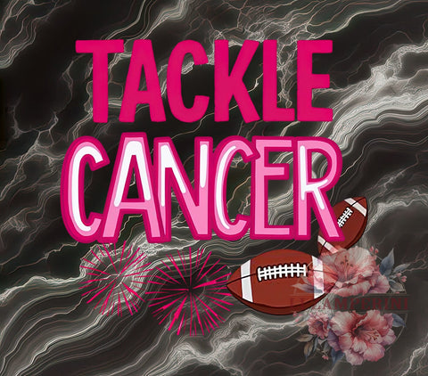Tackle Cancer, Breast Cancer Awareness, Pink Ribbon PNG, Digital Download, Sublimation Art, Football Pink Out, Cancer Support, Awareness Graphics Sublimation Li Zamperini 