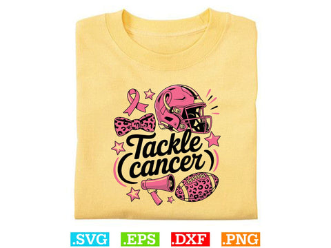 Tackle Cancer Svg, Breast Cancer Awareness Svg, Fight Breast Cancer Warrior, Breast Cancer Clip Art SVG Creativeart88 