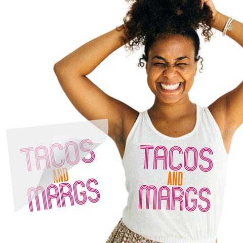 Tacos and Margs DTF Transfer Physical So Fontsy T-Shirt Iron-On Transfer Shop 