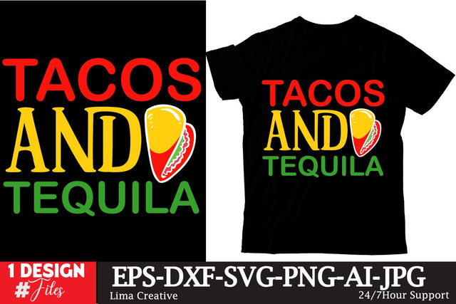 Tacos And Tequila SVG Cut File SVG Insomnia Std 
