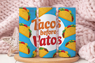Tacos Before Vatos 20oz Tumbler Wrap Sublimation DesignSVG 