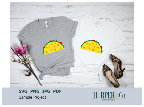 Tacos SVG PNG Cut EPS File SVG HarperNCo 