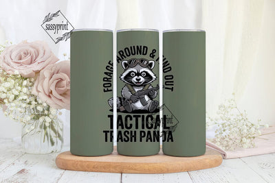 Tactical Trash Panda 20oz Tumbler Wrap Sublimation sassyprint 