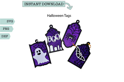 Tags- Halloween Tags SVG Sharia Morton Designs 