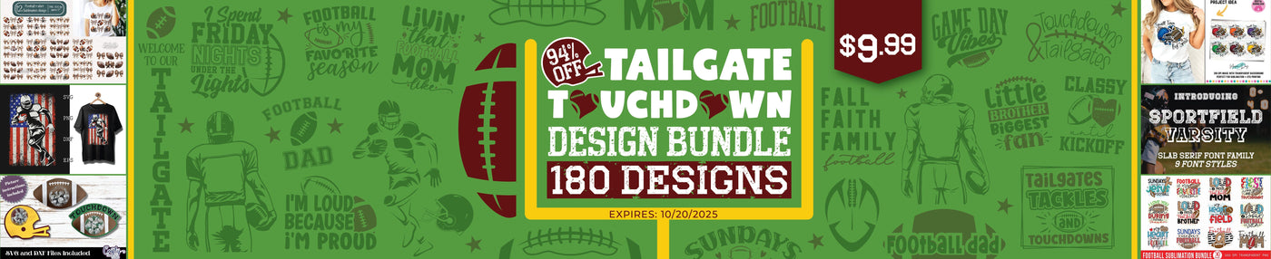 Tailgate Touchdown Football Bundle | 94% Off [Reg. $172]