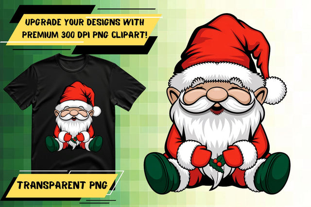 tailored for sublimation , Bright PNG artwork, Gnome Sublimation HoodArtCraft 