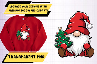 Tailored sublimation PNG, for creative projects , Gnome Sublimation HoodArtCraft 