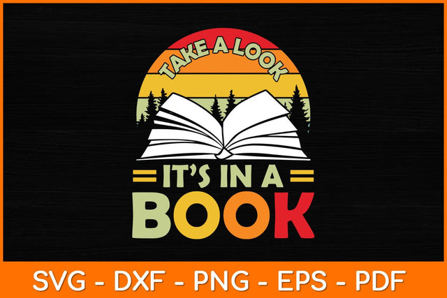 Take A Look It’s In A Book Svg File SVG artprintfile 