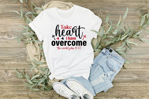 Take heart i have overcome the world john 16 33-01 SVG Angelina750 