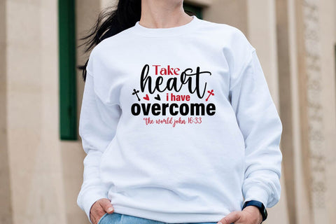 Take heart i have overcome the world john 16 33-01 SVG Angelina750 