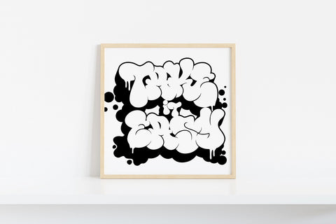 Take It Easy Bubble Graffiti (Solid + Hollow) SVG Mozzatype 