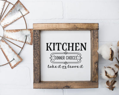 Take It or Leave It Dinner and Kitchen SVg SVG Ikonart Design Shop 