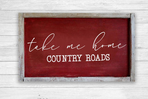 Take Me Home SVG I Country Signs Home Decor SVG I Farm SVG SVG Happy Printables Club 