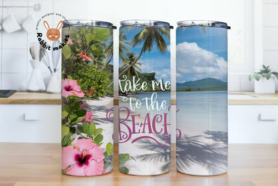 Take Me To The Beach Tumbler Png, Summer Vacation Sublimation Design, Tropical Beach Scene Png, Retro Palm Tree Png Shirt Design Sublimation Rabbitmakies 