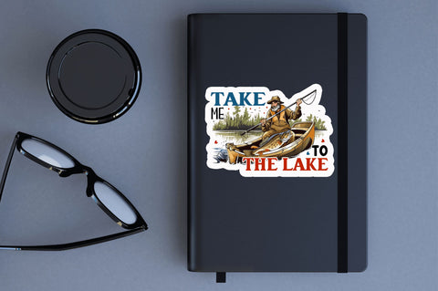 Take me to the lake Sticker Design Sublimation Regulrcrative 