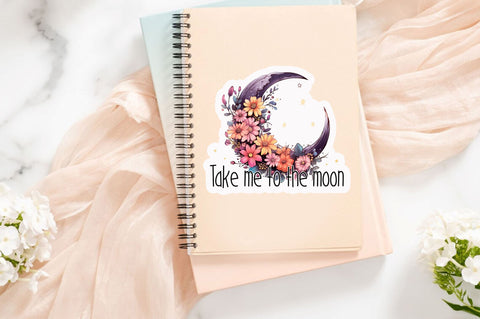 Take me to the moon Sticker Design Sublimation Regulrcrative 