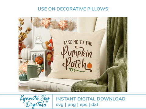 Take Me to the Pumpkin Patch SVG fall quote SVG Kyanite Sky Digitals 