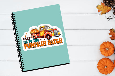 Take me to the pumpkin Stickers Design Sublimation Regulrcrative 