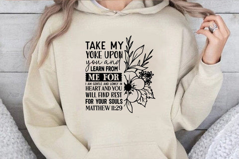 take my yoke upon you and learn SVG Angelina750 