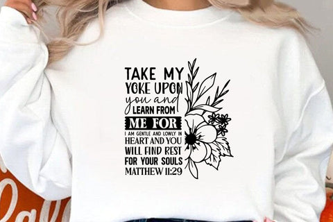 take my yoke upon you and learn SVG Angelina750 