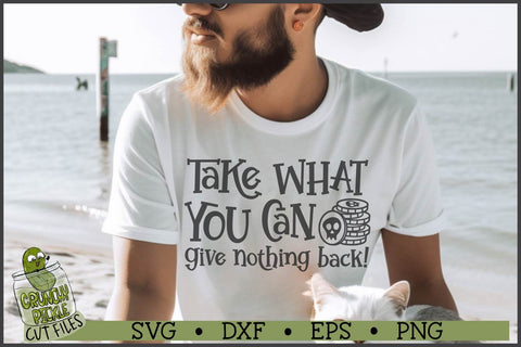 Take What You Can Pirate SVG File SVG Crunchy Pickle 