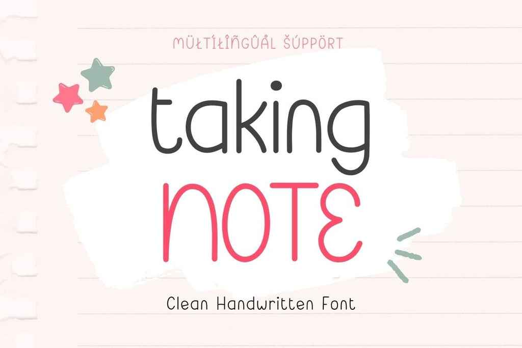 Taking Note - Handwritten Font - So Fontsy