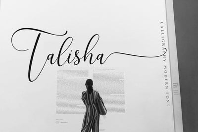 Talisha Script Font Fadeline Std. 