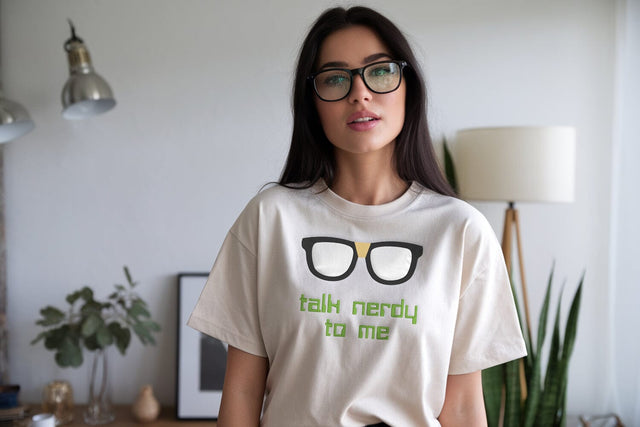 Talk Nerdy to Me Glasses with Tape Applique Embroidery Embroidery/Applique DESIGNS Designed by Geeks 