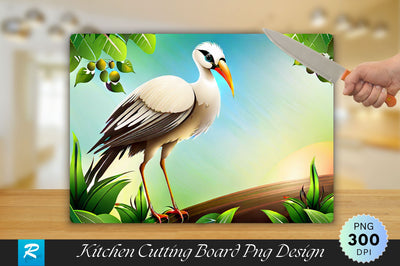 Tall Bird Cutting Board Sublimation Regulrcrative 