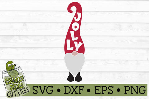 Tall Jolly Christmas Gnome SVG SVG Crunchy Pickle 