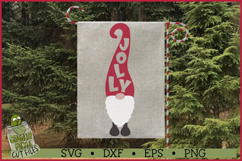 Tall Jolly Christmas Gnome SVG SVG Crunchy Pickle 