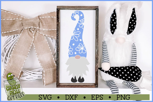 Tall Springtime Flowers Gnome SVG File SVG Crunchy Pickle 