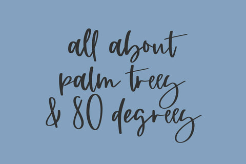 Tallahassee Script Font Beck McCormick 