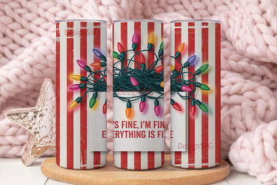 Tangled Christmas Lights 20oz Tumbler Sublimation DesignSVG 