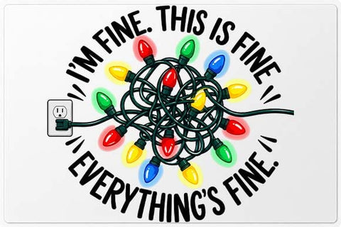 Tangled Christmas Lights Funny PNG SVG BillahCrafts 