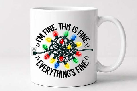 Tangled Christmas Lights Funny PNG SVG BillahCrafts 