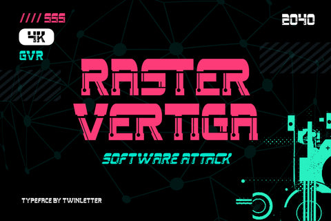 Tanire - Futuristic Tech Font Font twinletter 