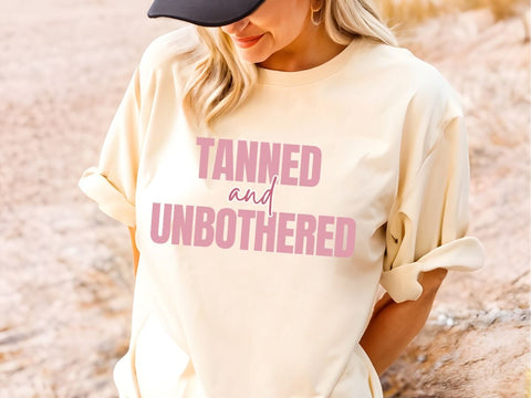 Tanned and Unbothered – SVG Design for Home Decor SVG So Fontsy VIP Design Shop 