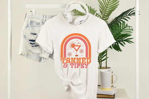 Tanned & Tipsy - Retro Summer SVG SVG CraftLabSVG 