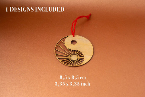 Tao Christmas Tree Ball Vector File for Laser Cutter. SVG MaramadeLaser 